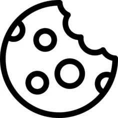 Cookie with fine chips