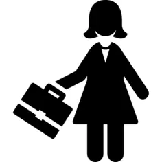 Woman with briefcase