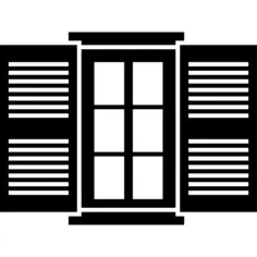 Opened window door