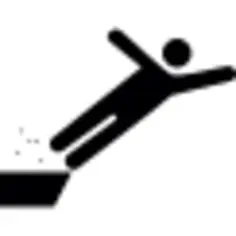 男人掉下一个悬崖