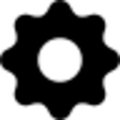 Black settings button