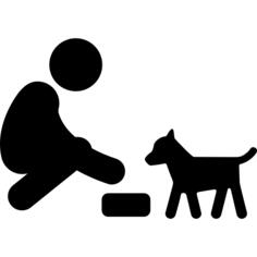 Feeding a dog
