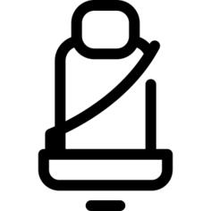 Car Seat with Seatbelt