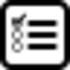 Checklist square interface symbol of rounded corners
