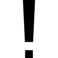 Large exclamation mark
