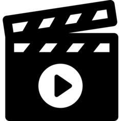 Clapperboard Play Button