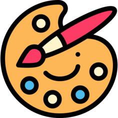 油漆调色板
