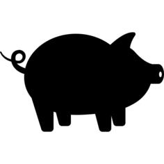 Pig with round Tail