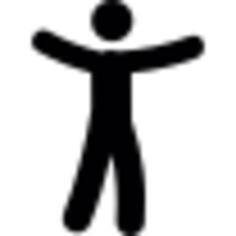 Man with open arms
