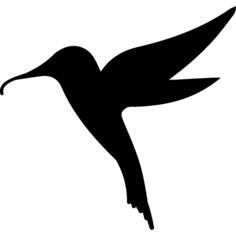 Hummingbird bird shape