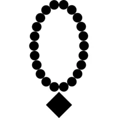 珍珠项链配钻石吊坠