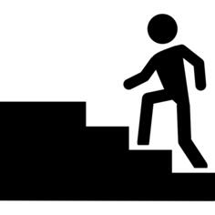Games player upgrading level symbol