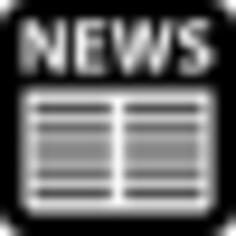 Newspaper square rounded interface symbol