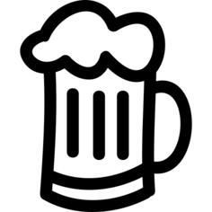 啤酒罐手绘轮廓