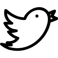 Twitter hand drawn logo