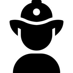 Firefighter silhouette