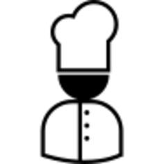 Male chef with uniform and toque