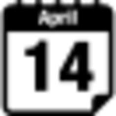 April 14 calendar page day