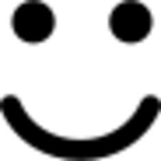 Smiling emoticon square face