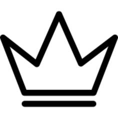 Royal crown outline for a prince