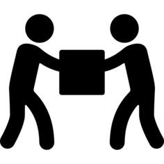 Men carrying a box