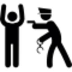 Police arresting man