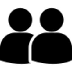 Couple users silhouette