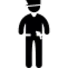 Policeman Standing Up