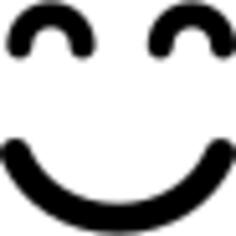 Emoticon square smiling face with closed eyes