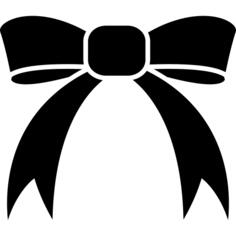 Ribbon tie with white details