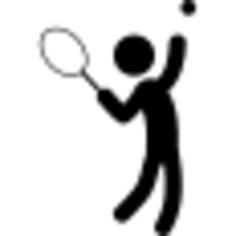 Man playing tennis