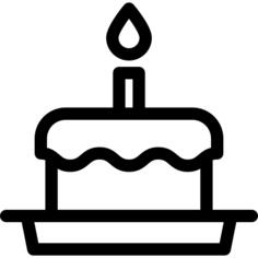 Birthday Cake with Candle
