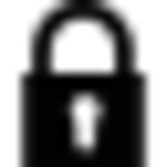 Locked padlock