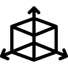 Cube with arrows