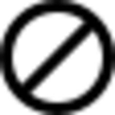 Stop or prohibition sign