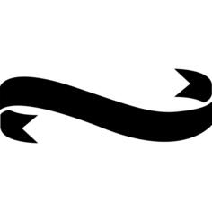 Ribbon black banner