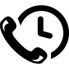 Phone auricular and a clock