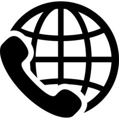 International calling service symbol