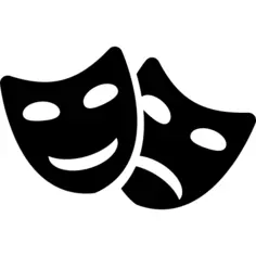 喜剧和悲剧面具夫妇