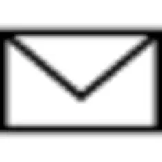 Envelope back view outline