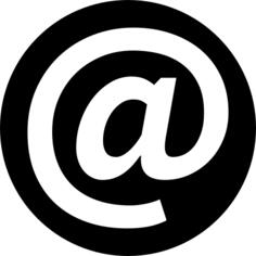 At symbol inside a circle