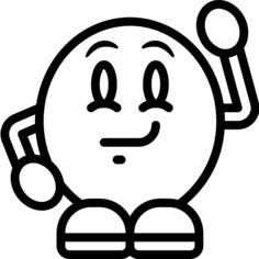 傻笑