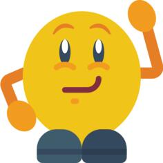 傻笑