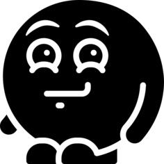 傻笑