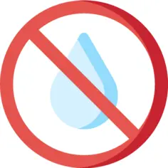 No water
