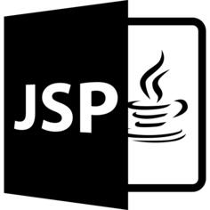 JSP open file format with java logo