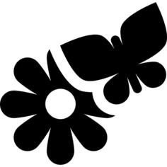 Flower and Butterfly