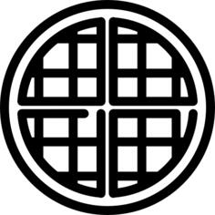 圆形华夫饼干