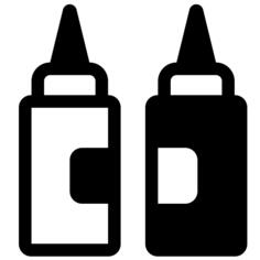 Ketchup and Mustard Bottles
