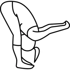 Woman Flexing Waist To Feet